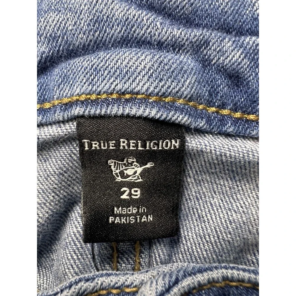 True Religion Jeans Size 29 Womens Jennie Curvy High Rise Skinny Blue Denim